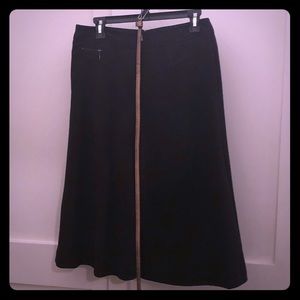 Worthington Black belted Skirt